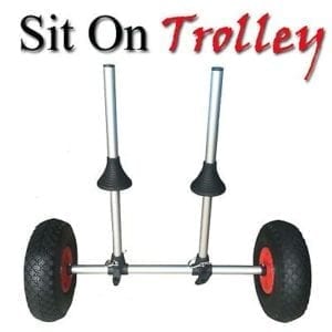 Alloy Sit On Kayak Canoe Trolley Wheel Cart Carrier Budtrol