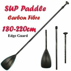 Carbon Fibre Telescopic 3 Piece Kayak SUP Paddle Board Edge Guard 180-220cm