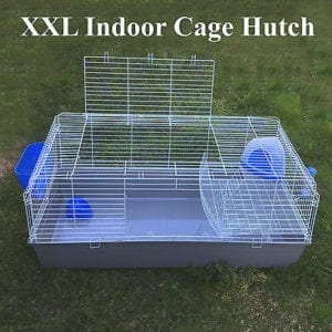 XX-Large Metal Indoor Rabbit Guinea Pig Cage Hutch With Bedroom 150x85x64cm