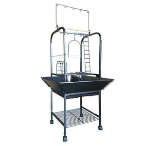 142cm Parrot Bird Stand Bird Cage Gym Ladder Stair Swing Toy Hanger C28