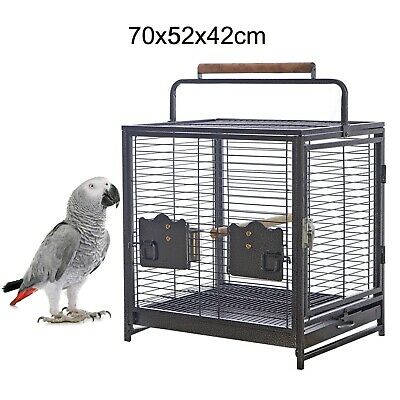 NEW 24" Open Top & Side Travel Carrier Foldable Bird Parrot Cage 24"x17"x20"H 