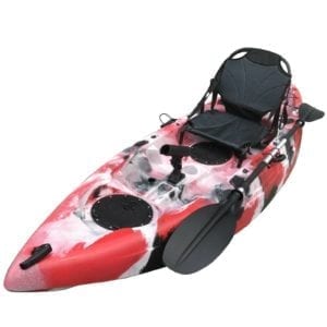 2.9M Fishing Kayak Rod Holders Seat Vintage Chair Armchair Paddle Red Camo