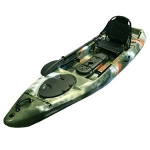 3.6M Pro Fishing Kayak Single 3 Rod Holders Seat Vintage Armchair Jungle Camo