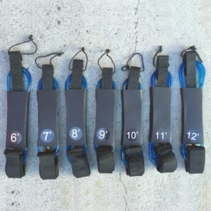 Surfboard Leash 6' 7' 8' 9' SUP Stand Up Paddle Board Ankle Leg Rope 10' 11' 12'