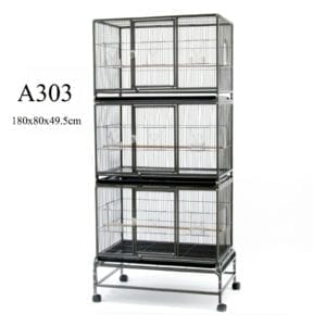 Triple Stackers Breeding Bird Cage Parrot Cage Aviary 180cm A303