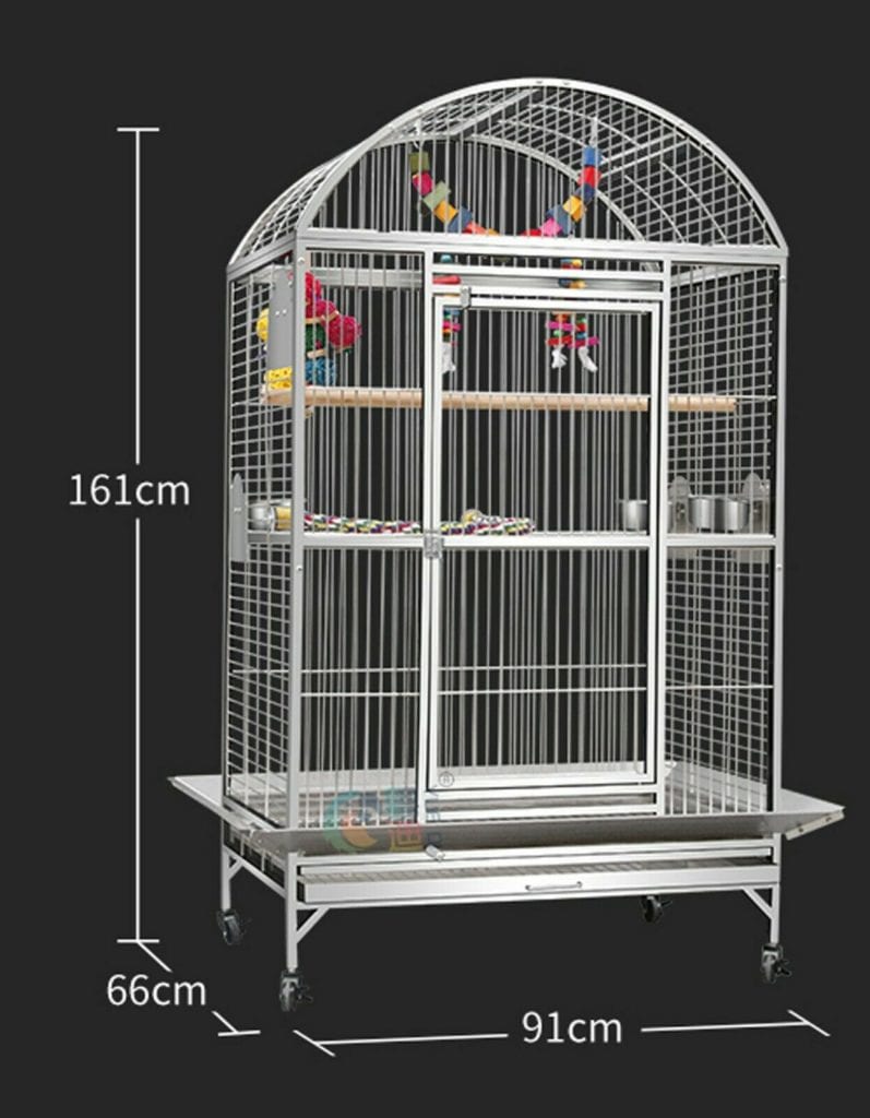 Photo inspiration: Gallery Detail: Supreme 161Cm Stainless Steel Parrot Aviary Bird Cage Perch On