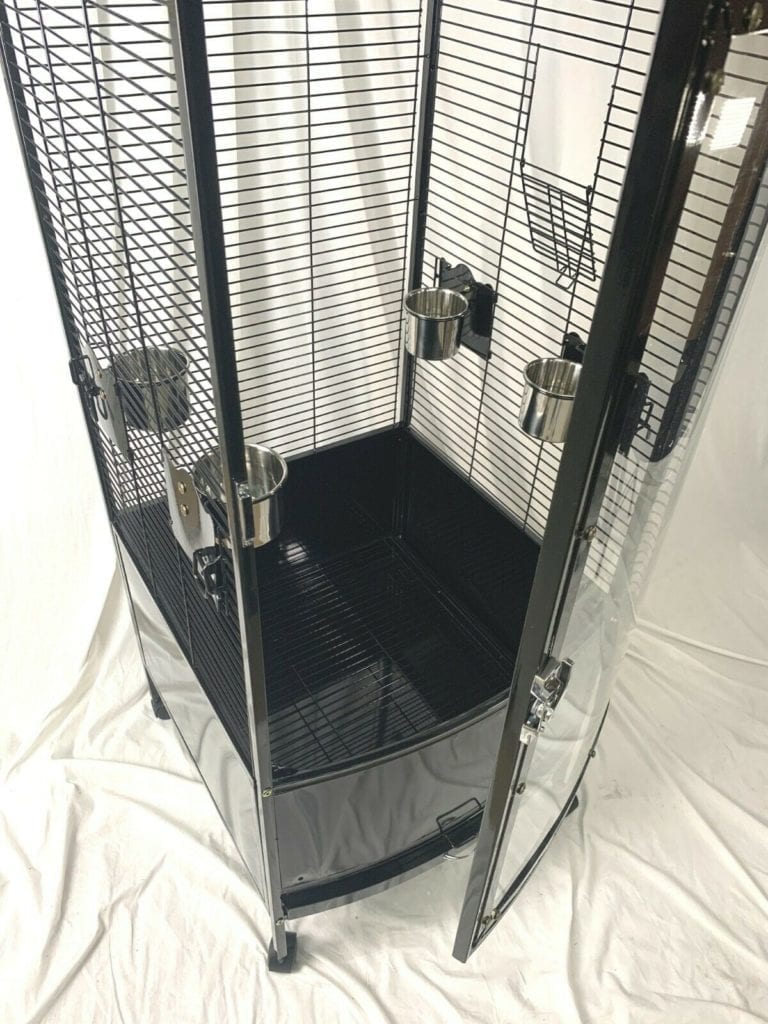 Clear Parrot Aviary Acrylic Bird Cage See Through Door Curve Panel ... - Aviary Acrylic Bird Cage Window