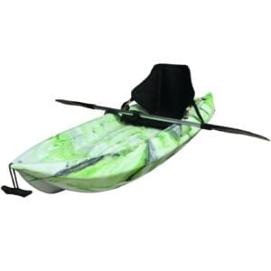 1.8M Kids Kayak Single Sit-on Touring With Backrest Seat Paddle Leash Green Lime
