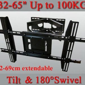 Heavy Duty Wall Mount Tilt Swivel Bracket Double Arms 32-65" LED/Plasma/LCD TV