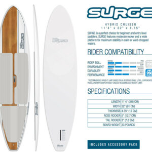 Jimmy Styks Surge 11'4 Recreational Stand Up Paddleboard