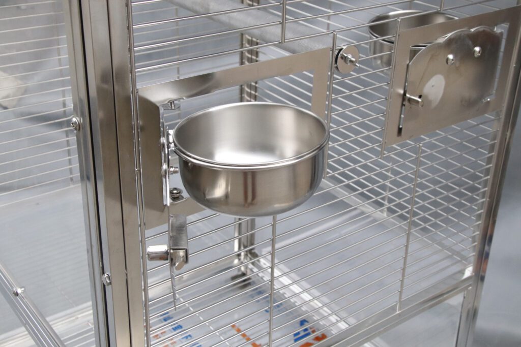 161cm Stainless Steel Parrot Aviary Perspex Acrylic Door Bird Cage Play ...